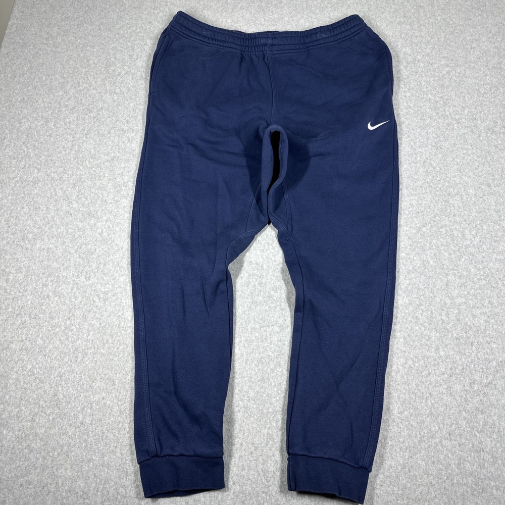 Nike Men's Athletic Swoosh Club Jogger Fleece Pants XL Navy 826431-410